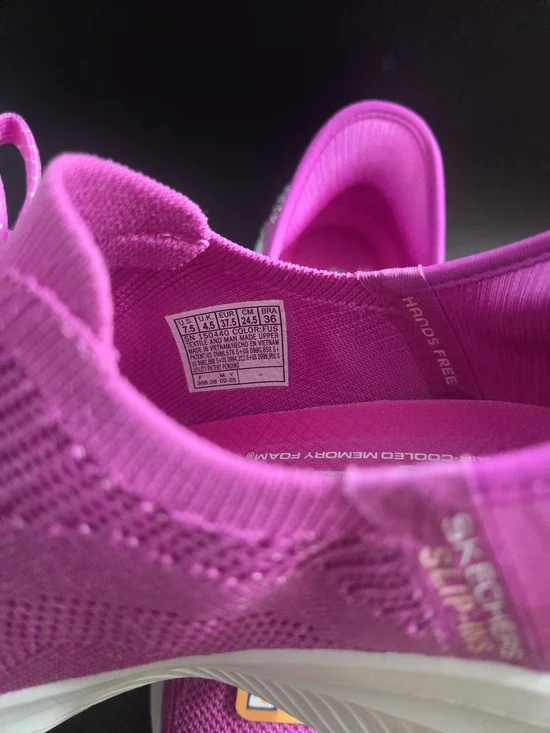 Skechers Hands Free Slip-ins Ultra Flex 4.0 Gemstone Glow Fuchsia/Pink Size 7.5 - Picture 8 of 8